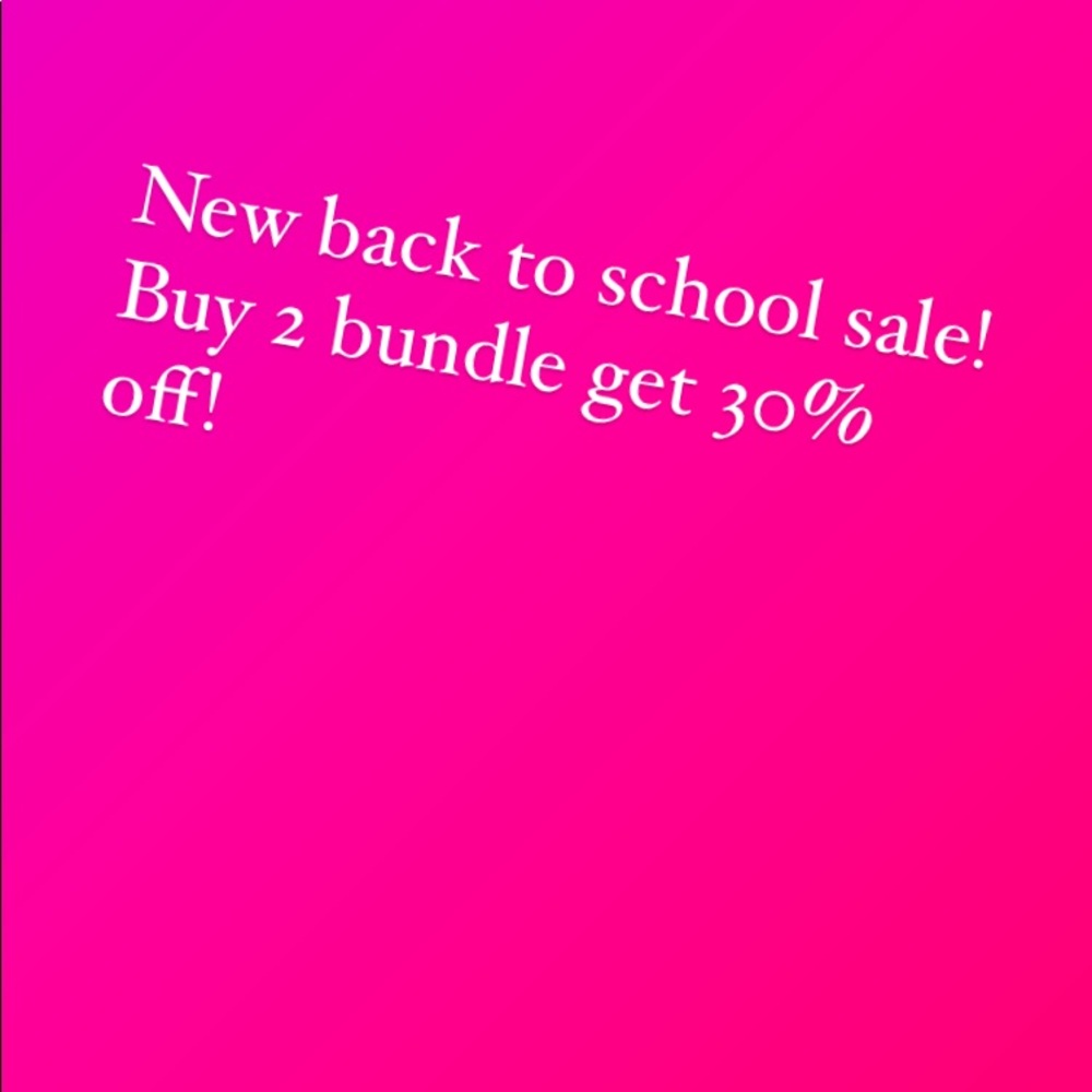 Updated back to school sale!